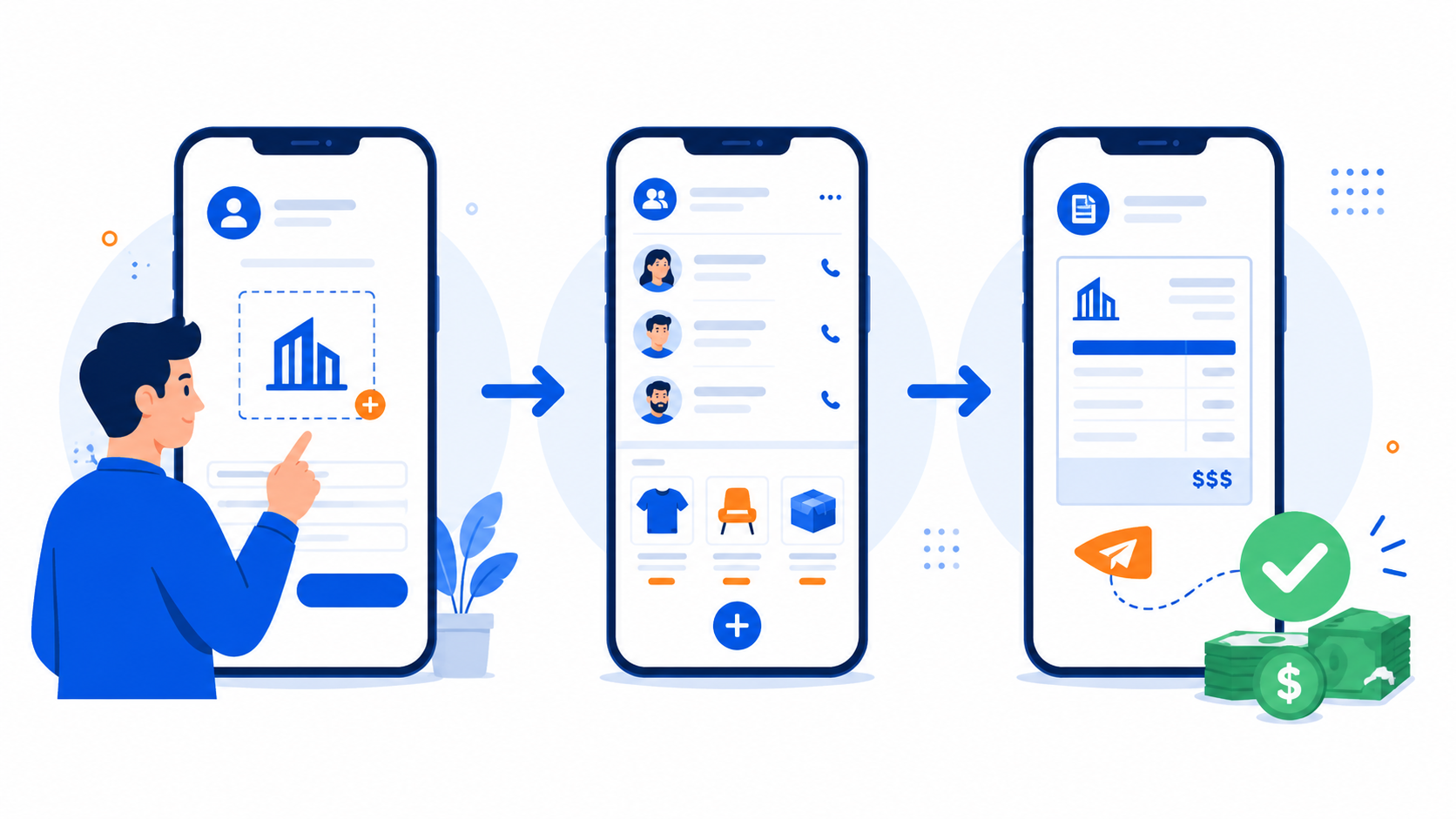 How Easykey Invoicing works — 3 simple steps